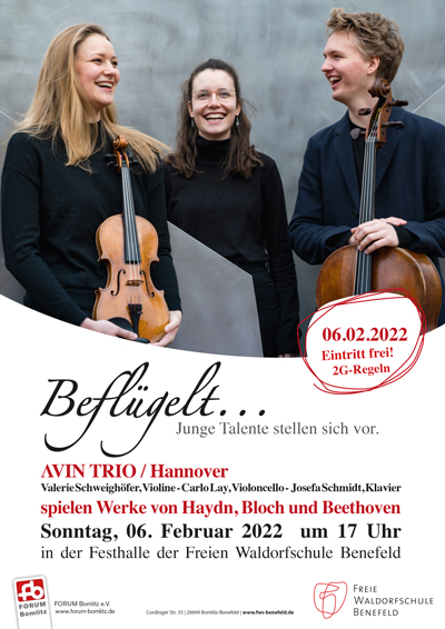 Avin Trio spielen Werke von Beethoven, Bloch und Haydn